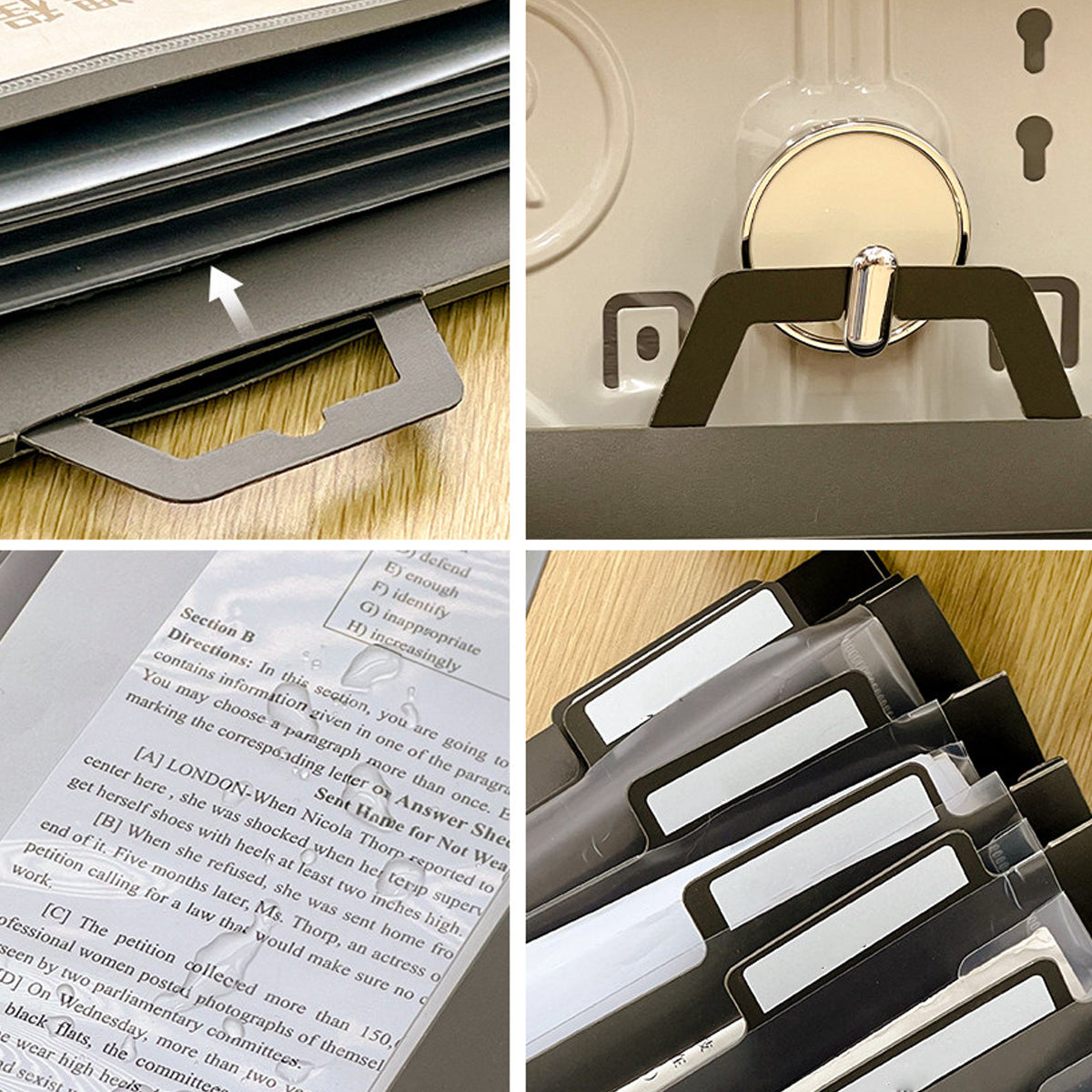 Wall-Mounted Accordion File Organiser