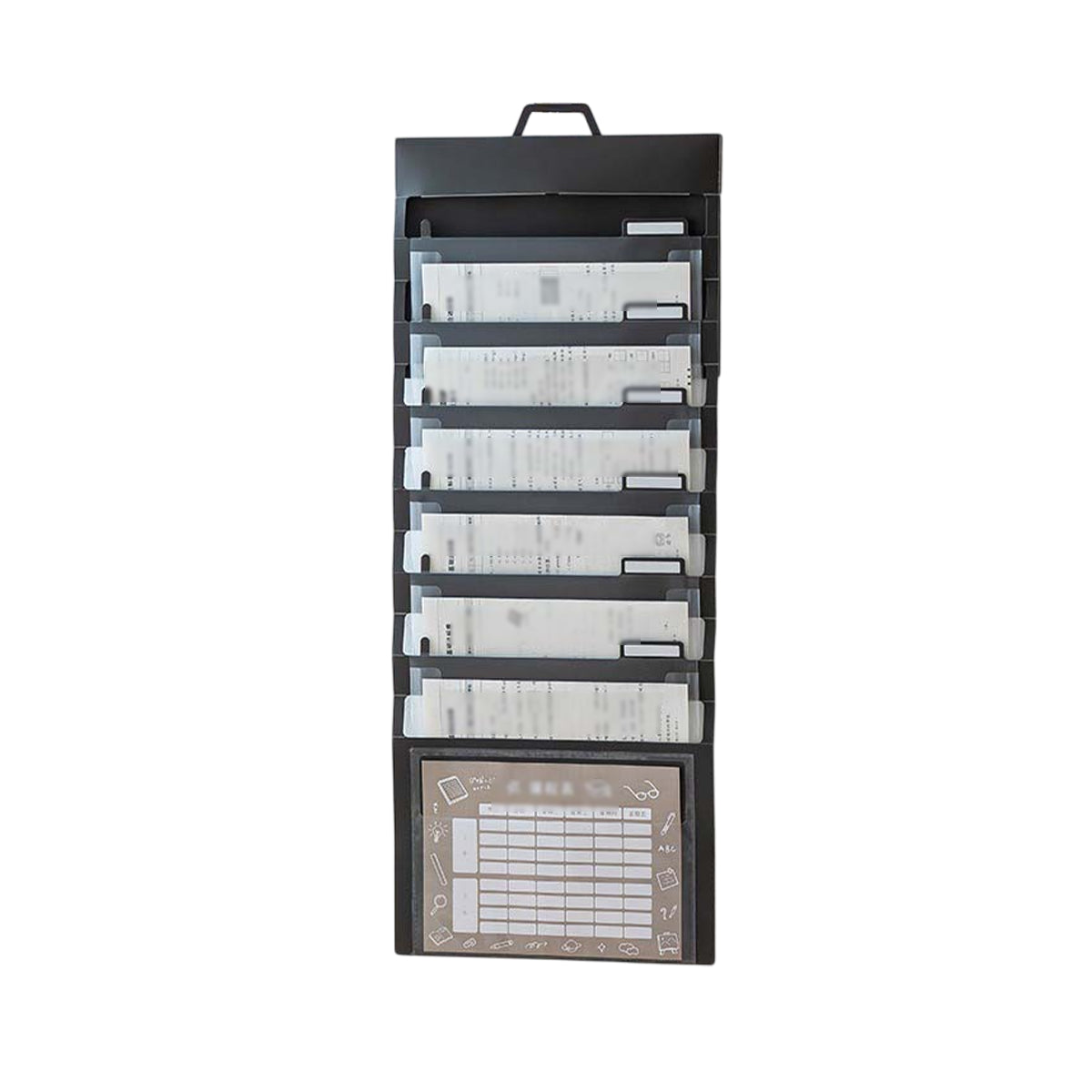 Wall-Mounted Accordion File Organiser