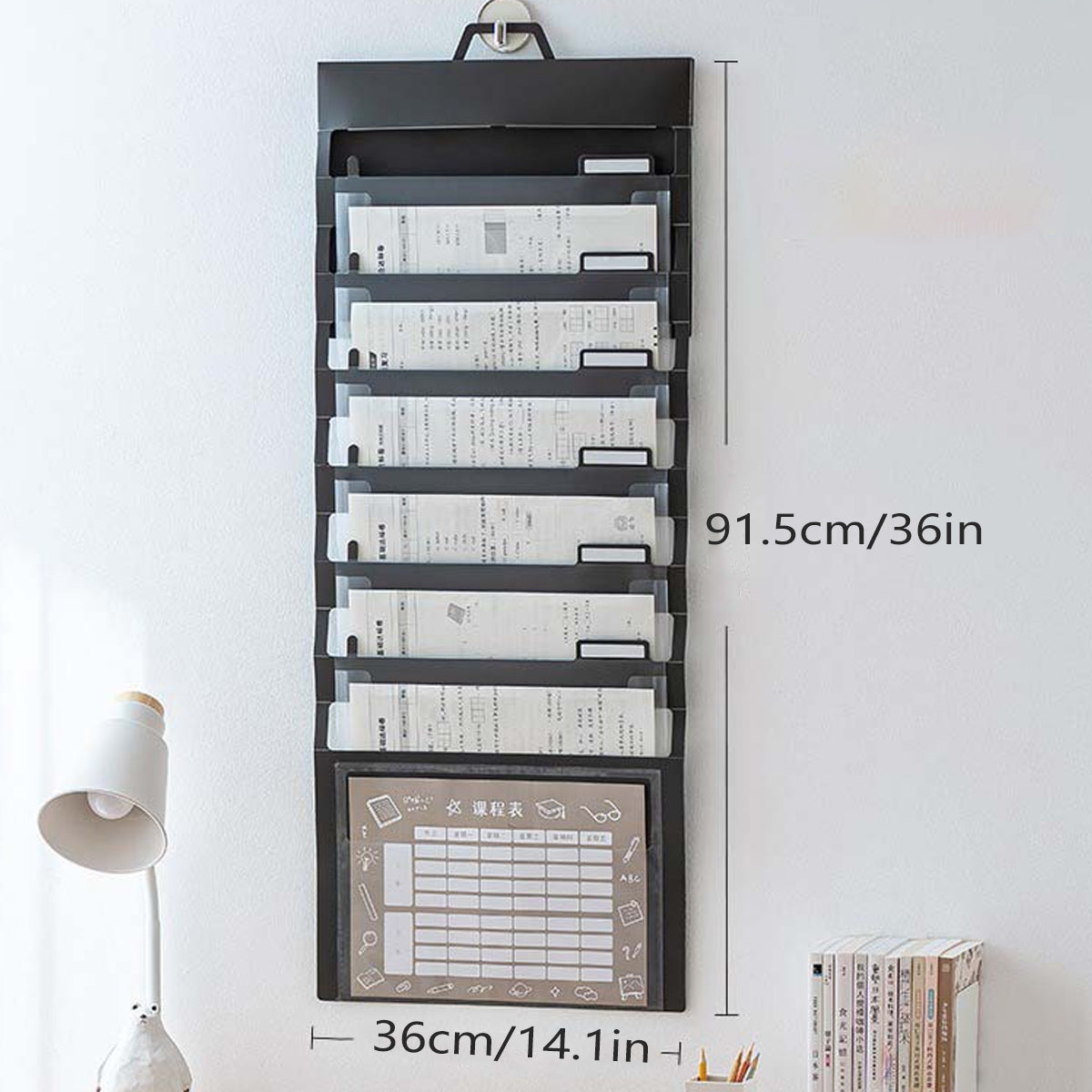 Wall-Mounted Accordion File Organiser