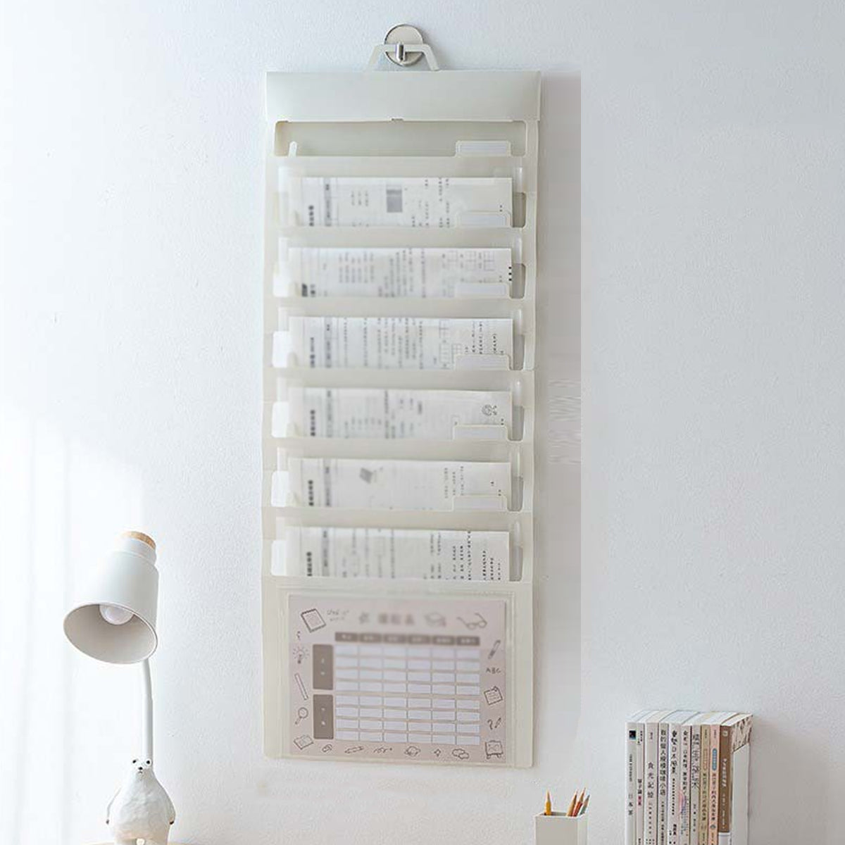Wall-Mounted Accordion File Organiser