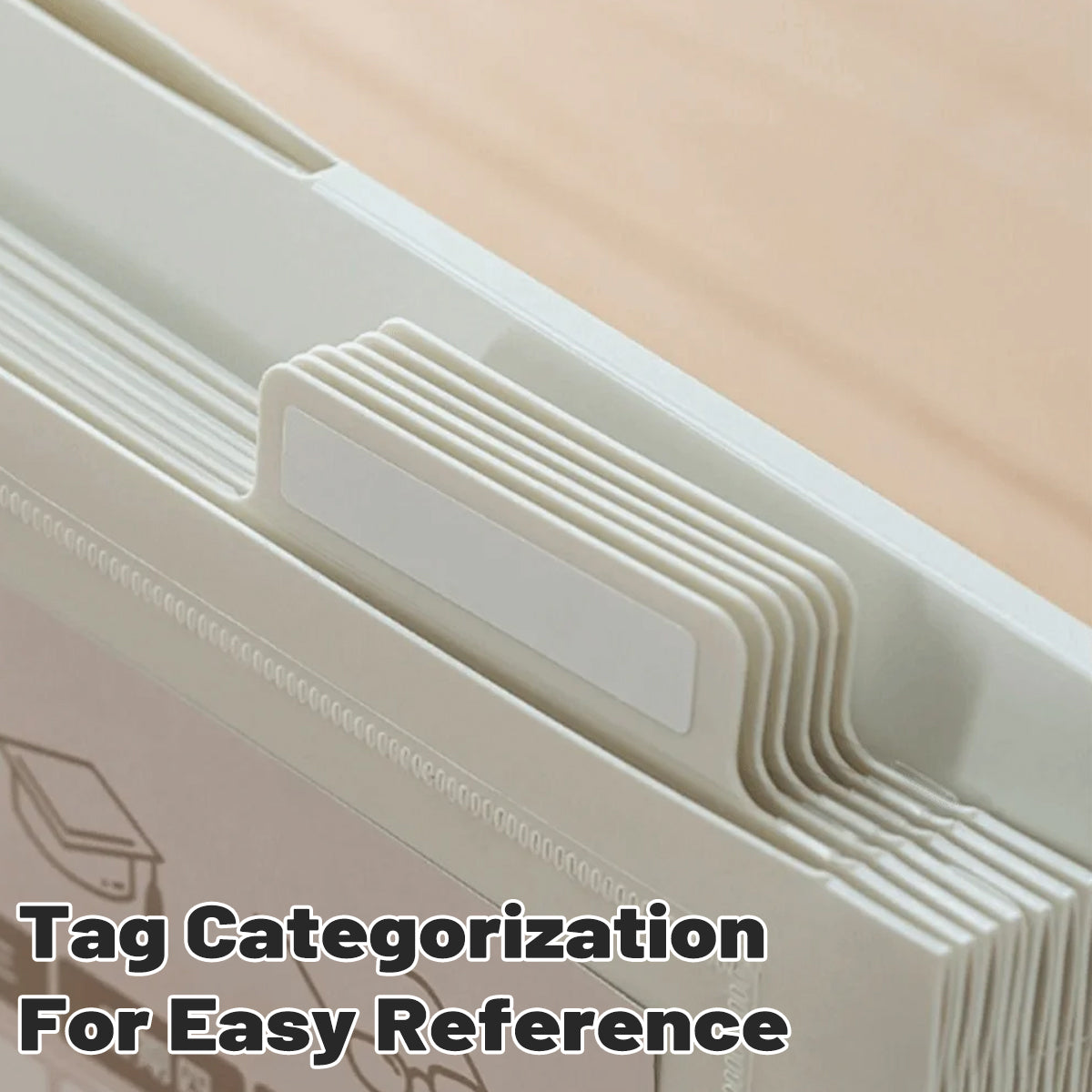 Wall-Mounted Accordion File Organiser
