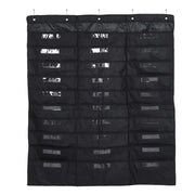 30 Pockets Wall Mounted File Organizer Oxford Cloth Black