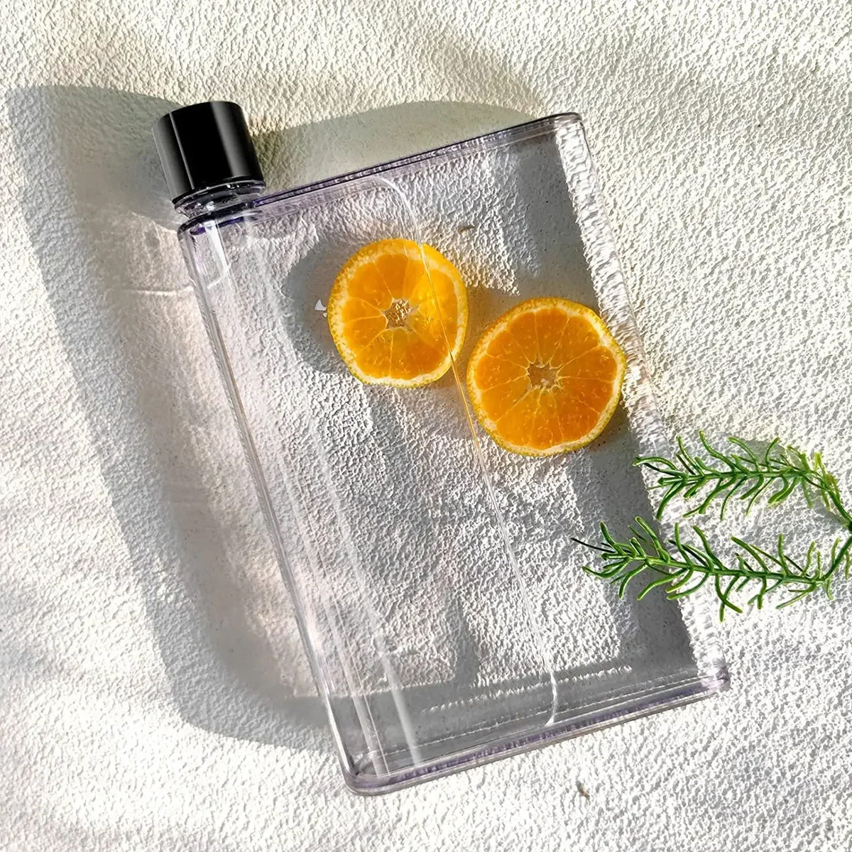 420ml Flat Plastic Water Bottle for Sports Travel