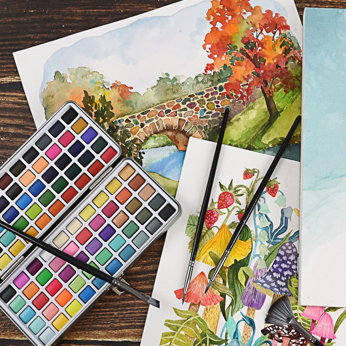 60 Sheets A3 Watercolour Paper 230gsm for Painting