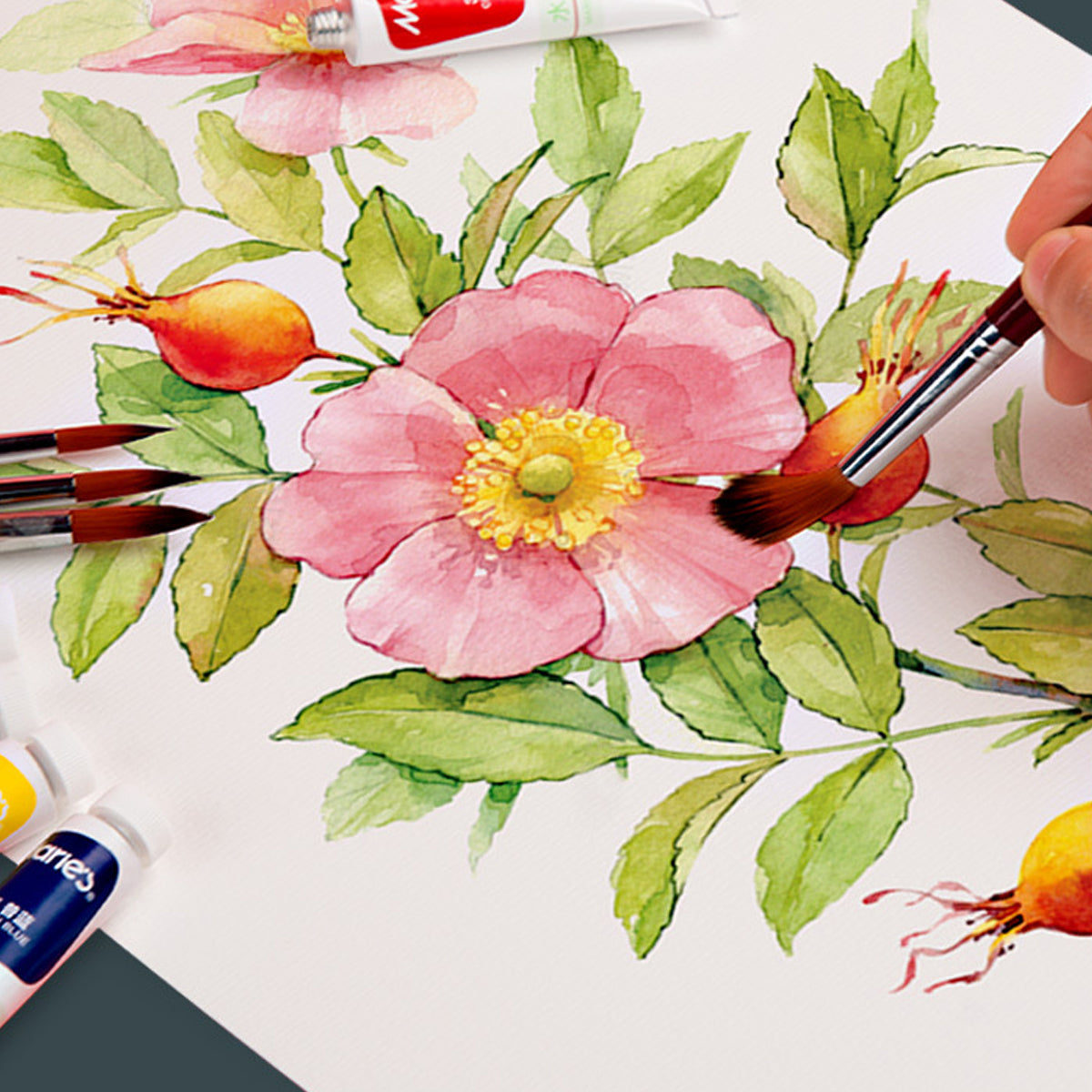 60 Sheets A3 Watercolour Paper 230gsm for Painting