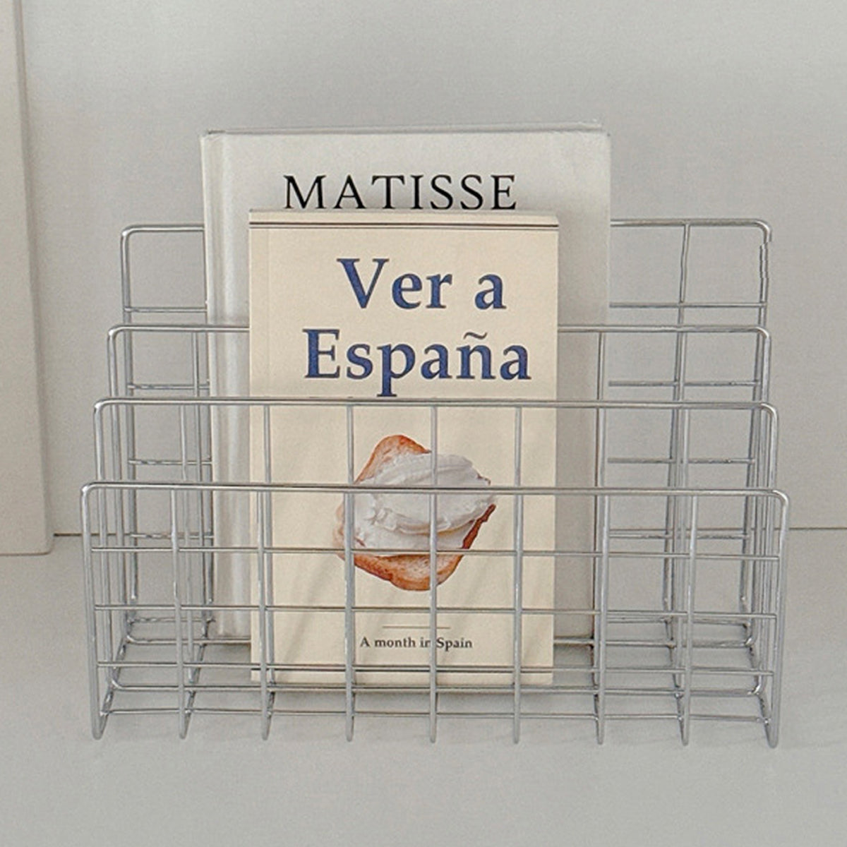 Minimalist Metal Book Holder Desktop Organizer