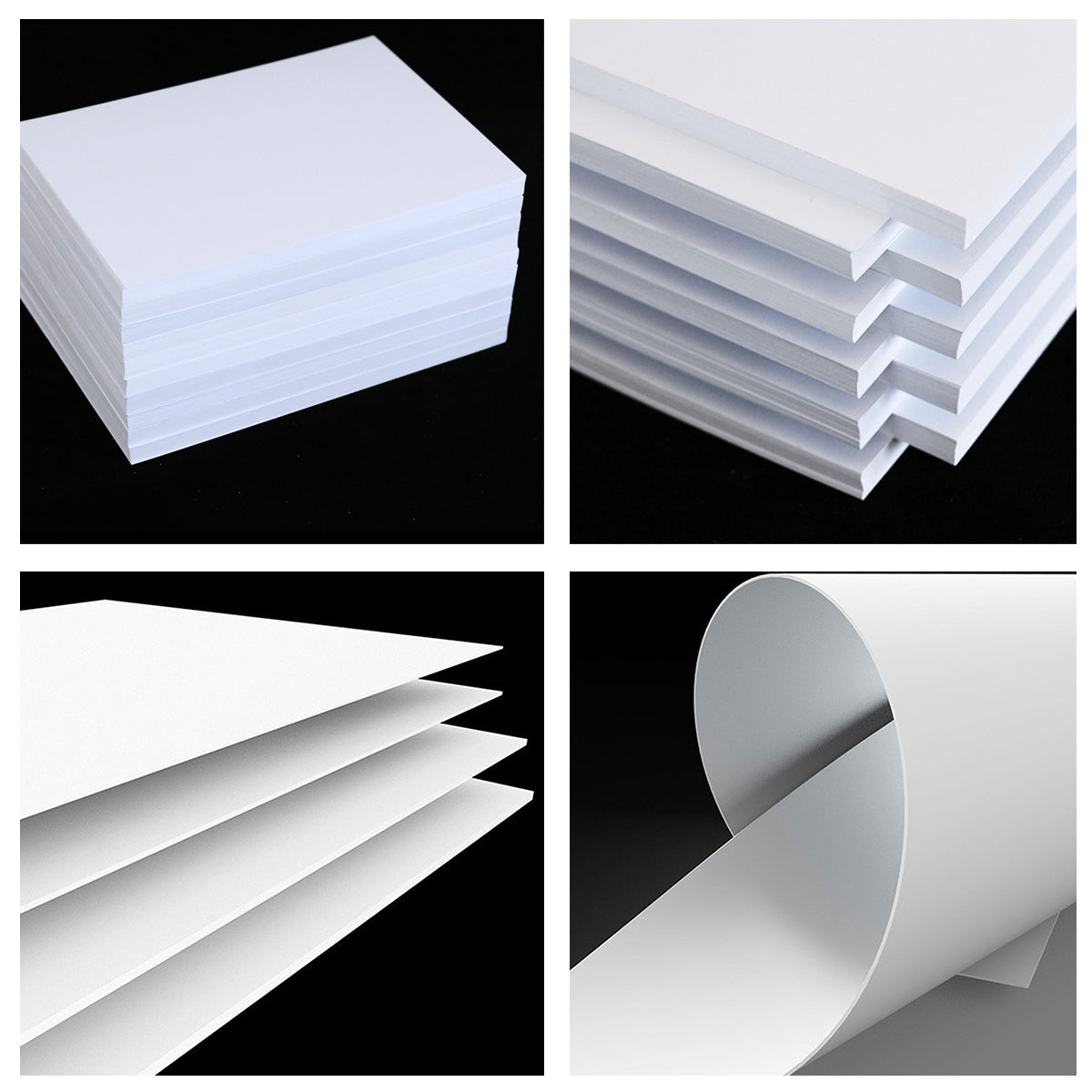 50 Pcs Cardstock White All-Wood Paper for Printing