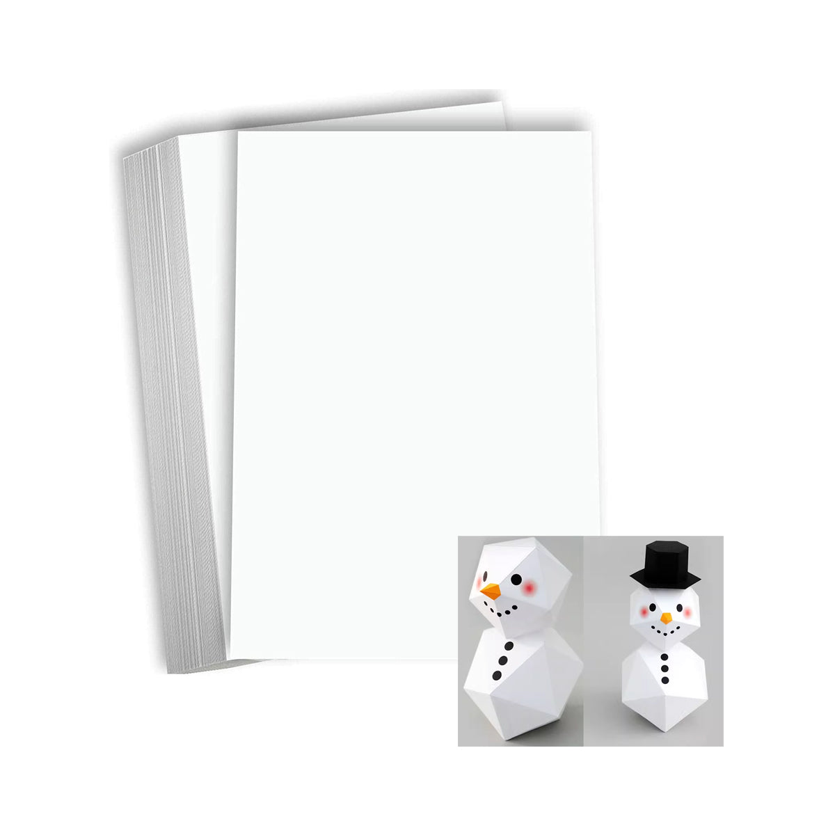 50 Pcs Cardstock White All-Wood Paper for Printing