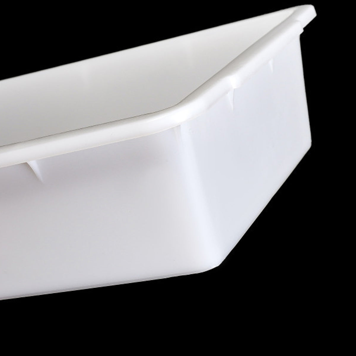 10pcs White Plastic Kitchen Storage Containers