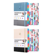 A5 Password Book with Alphabetical Tabs and Planning Stickers