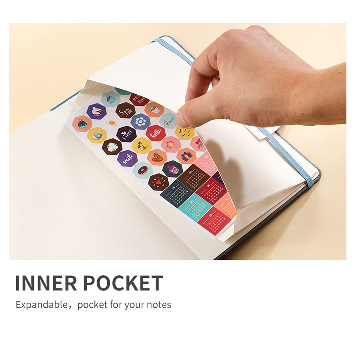 A5 Password Book with Alphabetical Tabs and Planning Stickers