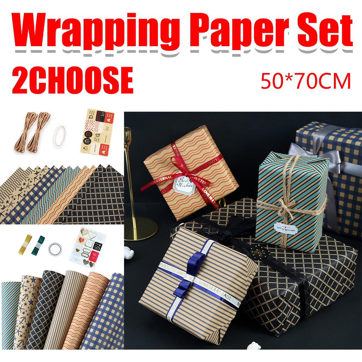 Wrapping Paper Thick Durable for Birthday Holiday
