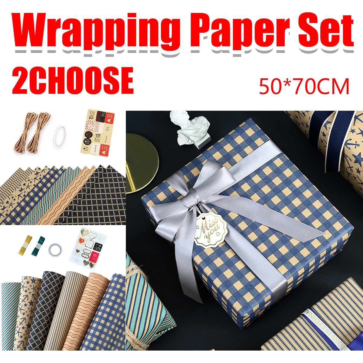Wrapping Paper Thick Durable for Birthday Holiday