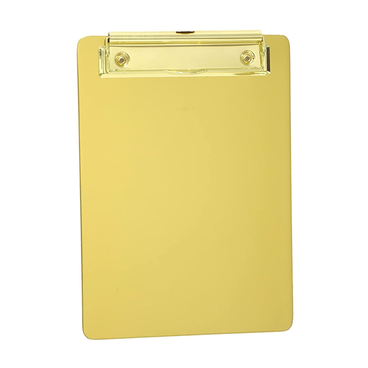 Metal Writing Board with Stainless Steel Clip Gold Finish