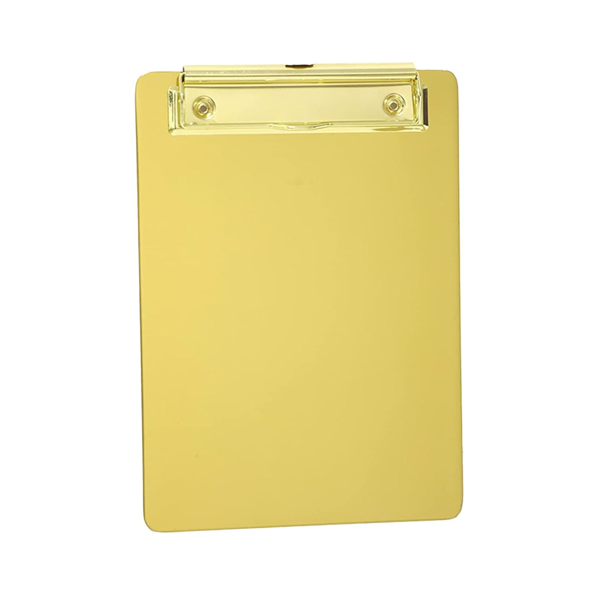 Metal Writing Board with Stainless Steel Clip Gold Finish