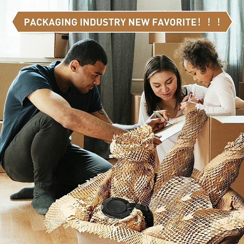 Eco Friendly Honeycomb Kraft Paper Roll Cushioning Wrap