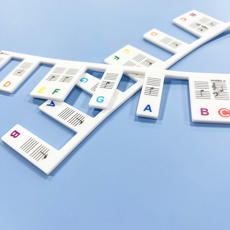 Piano Keyboard Note Labels Silicone Stickers 88 Keys