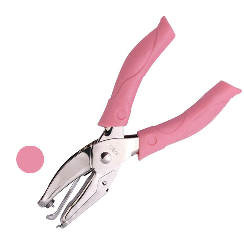 Metal Hole Punch Pliers with Soft Grip Circle Star Heart