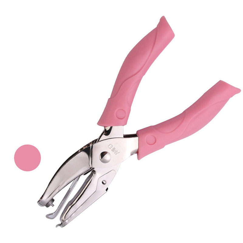 Metal Hole Punch Pliers with Soft Grip Circle Star Heart