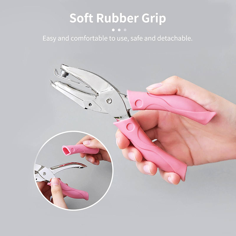 Metal Hole Punch Pliers with Soft Grip Circle Star Heart