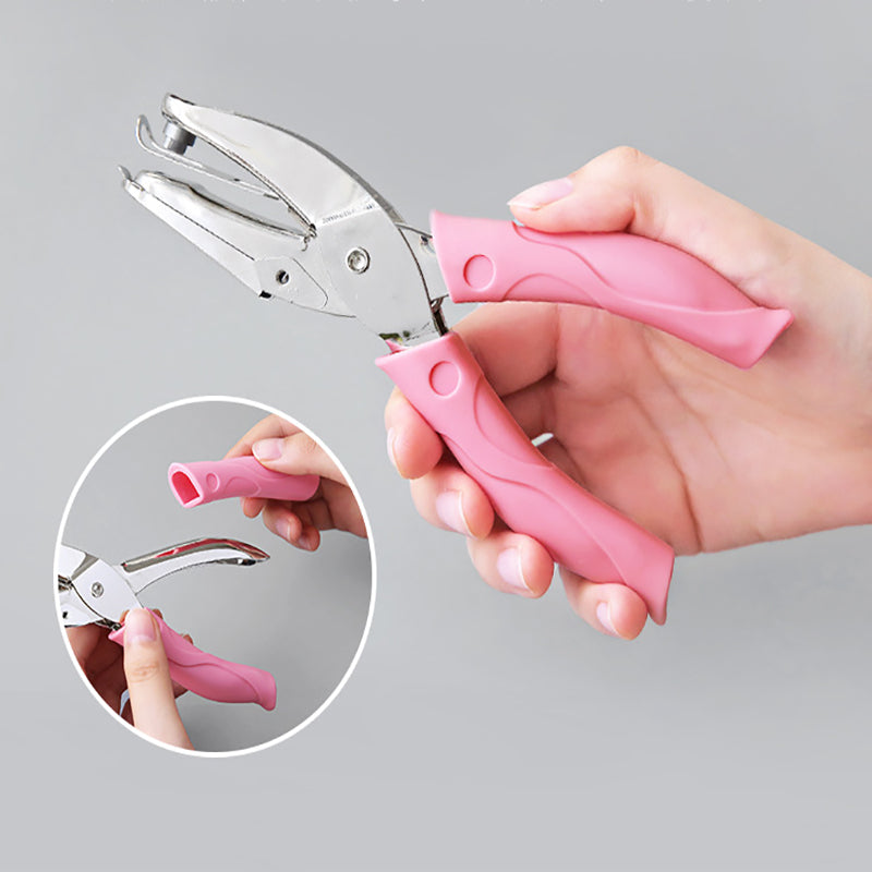 Metal Hole Punch Pliers with Soft Grip Circle Star Heart