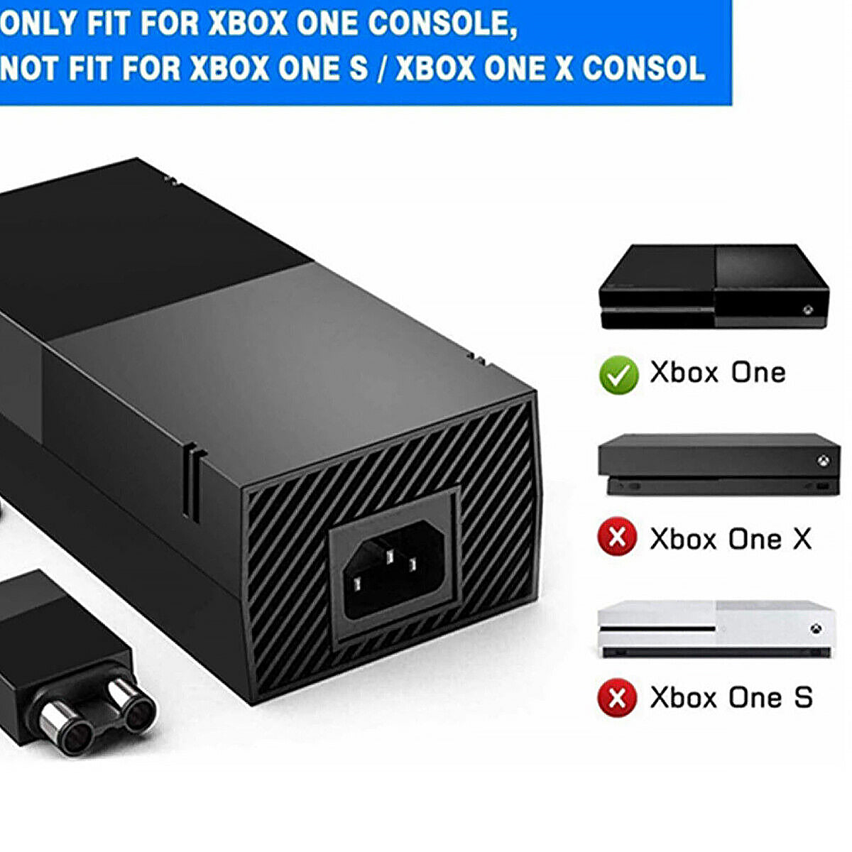 Xbox One Power Adapter 100-240V Replacement Charger