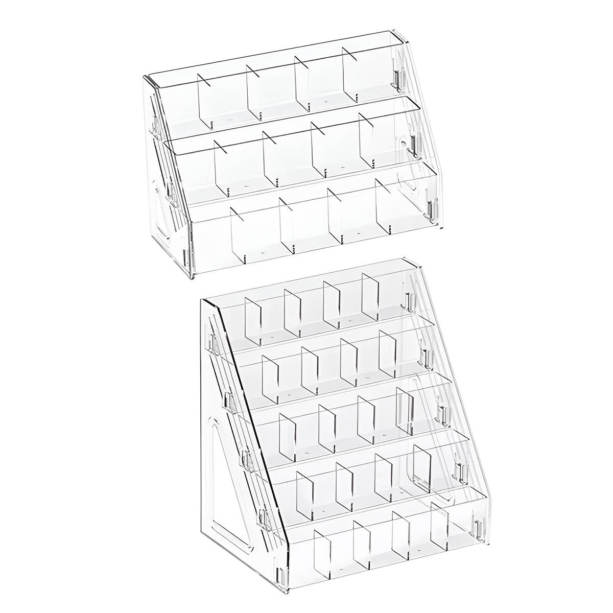 Clear Acrylic Divided Pen Holder 3 or 5 Tier