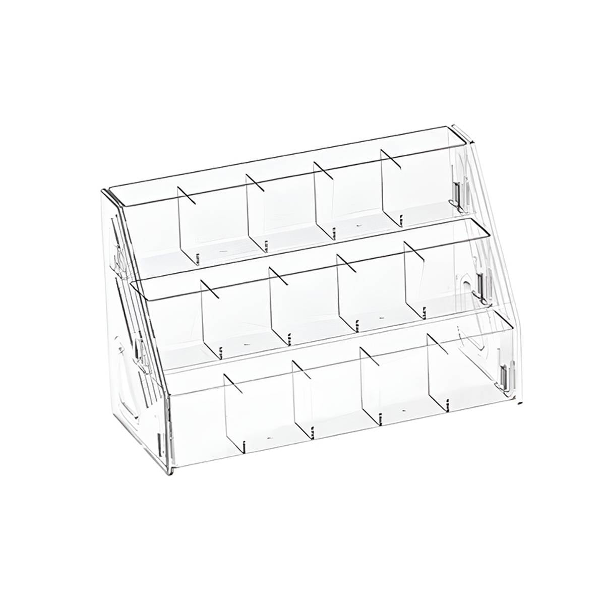 Clear Acrylic Divided Pen Holder 3 or 5 Tier