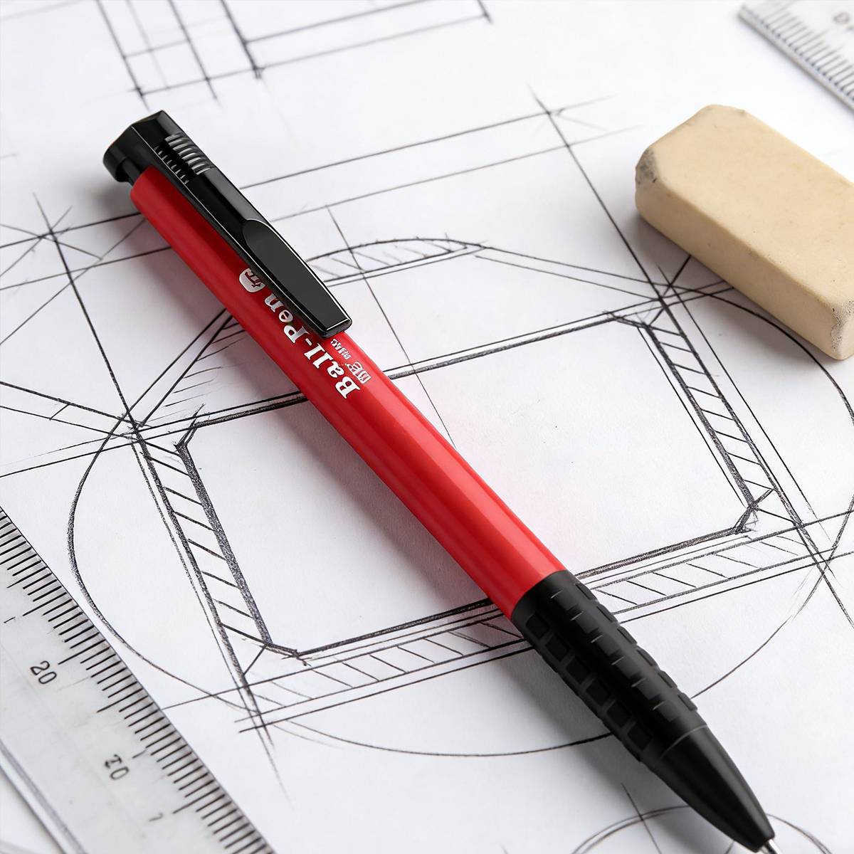 10 Pcs Push Button Ballpoint Pen for Office School