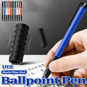 10 Pcs Push Button Ballpoint Pen for Office School