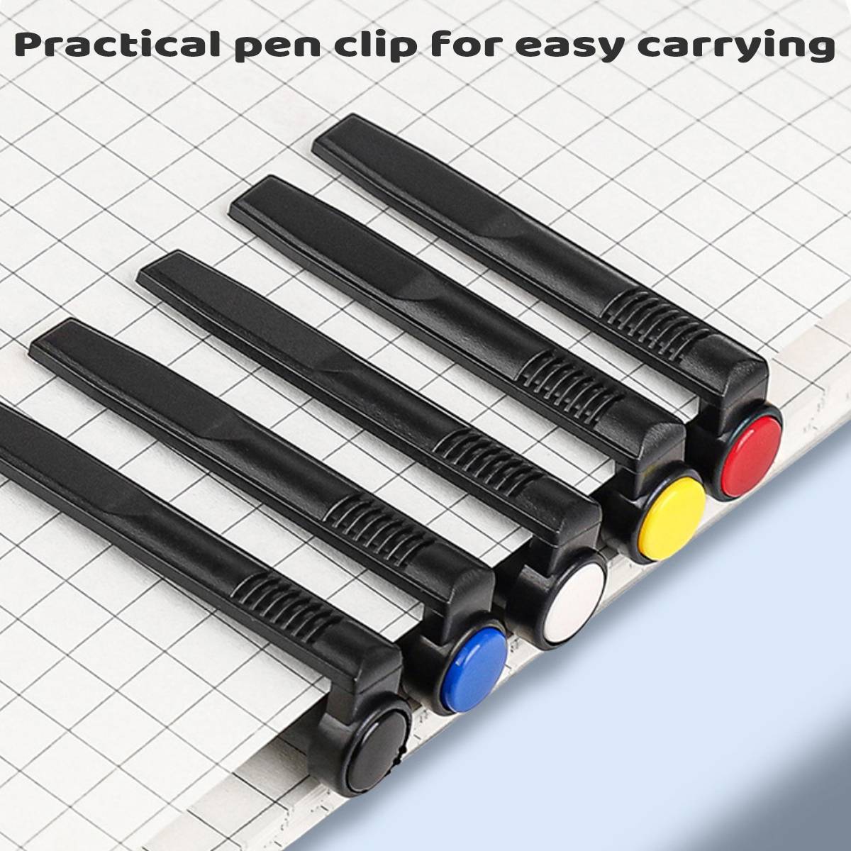 15 Pcs Push Button Ballpoint Pen 3 Colour Set