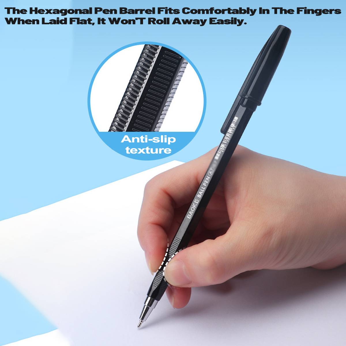 12pcs Hexagonal Ballpoint Pens 0.5mm