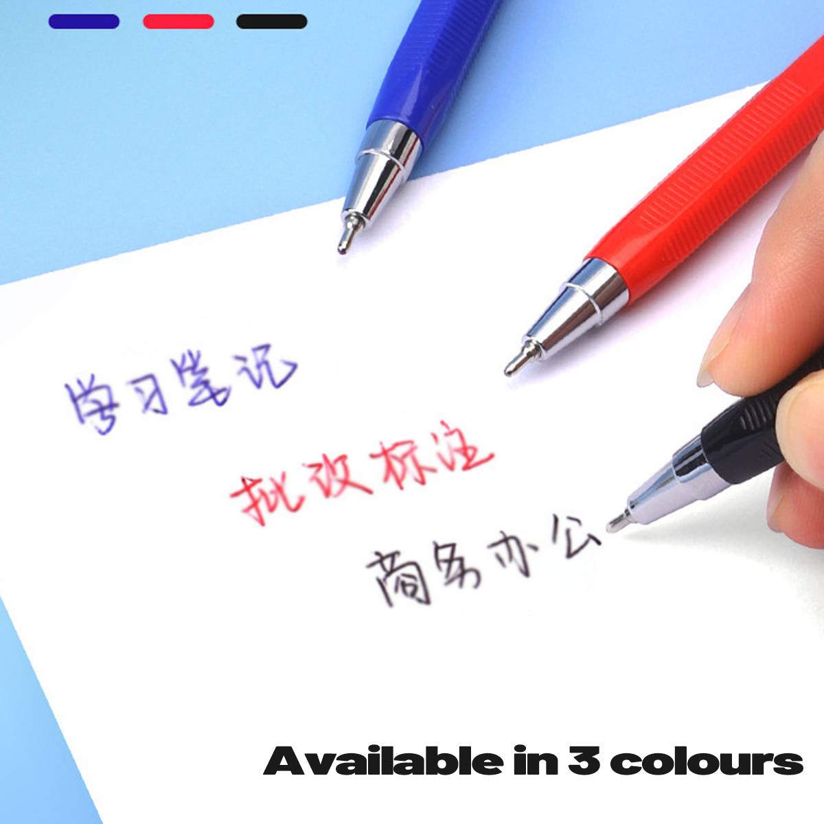 12pcs Hexagonal Ballpoint Pens 0.5mm