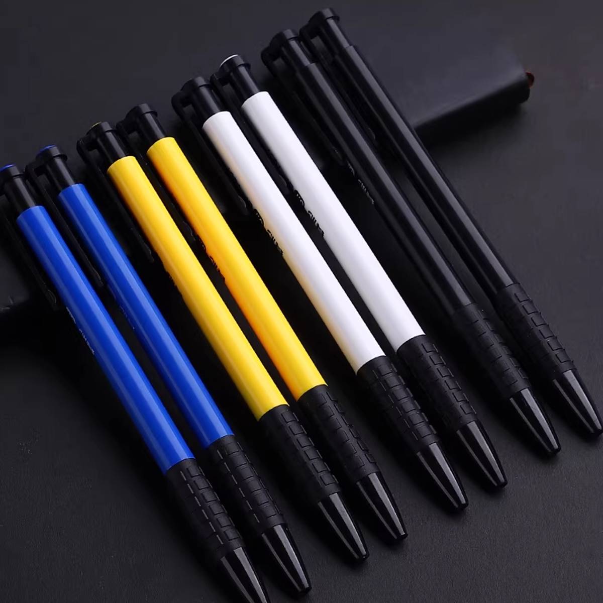 15 Pcs Push Button Ballpoint Pen 3 Colour Set