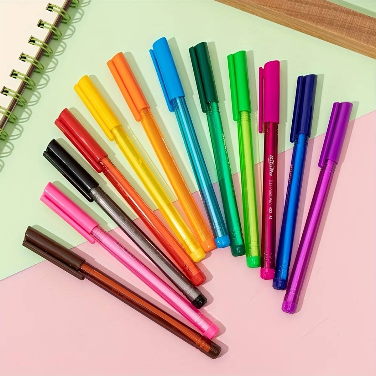 Colourful Ballpoint Pen Set for Office and School