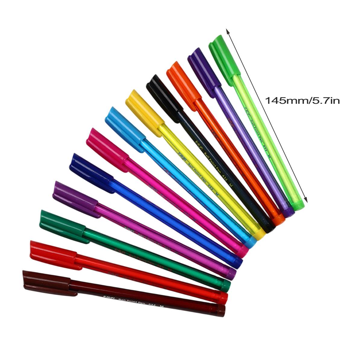 Colourful Ballpoint Pen Set for Office and School