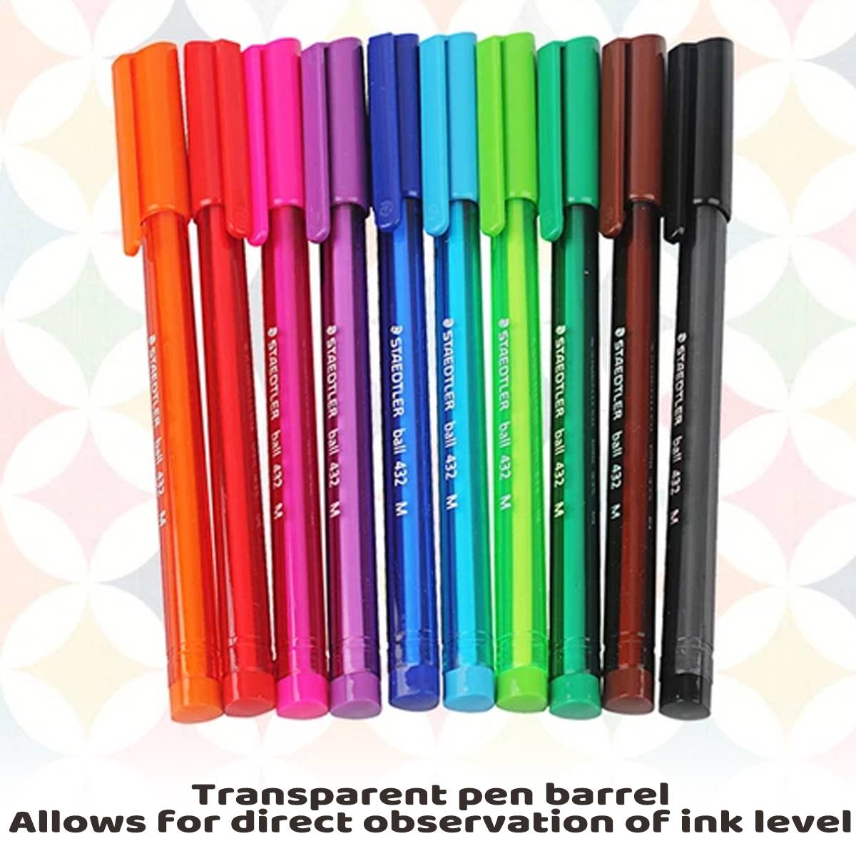 Colourful Ballpoint Pen Set for Office and School