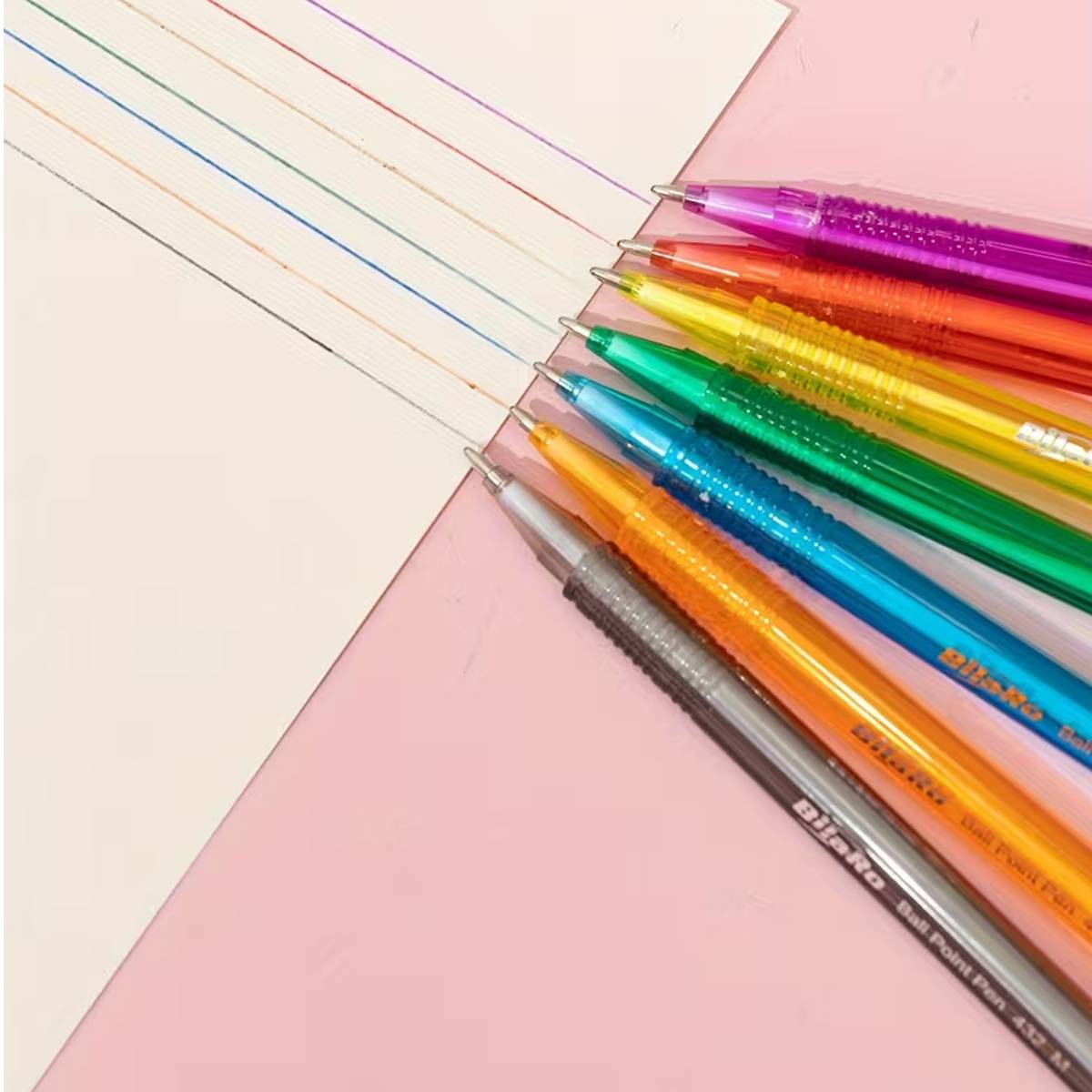 Colourful Ballpoint Pen Set for Office and School