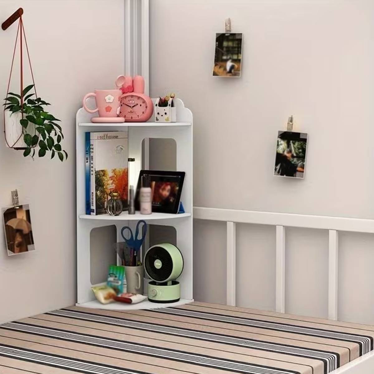 2-Tier Desktop Corner Shelf Space Saving Rack