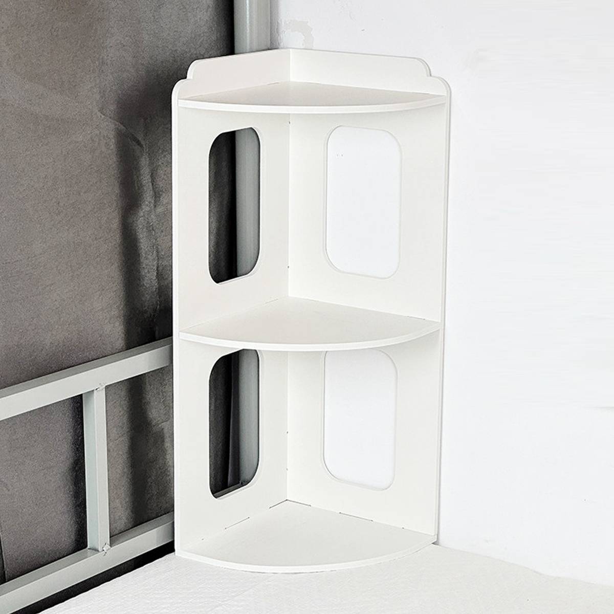 2-Tier Desktop Corner Shelf Space Saving Rack