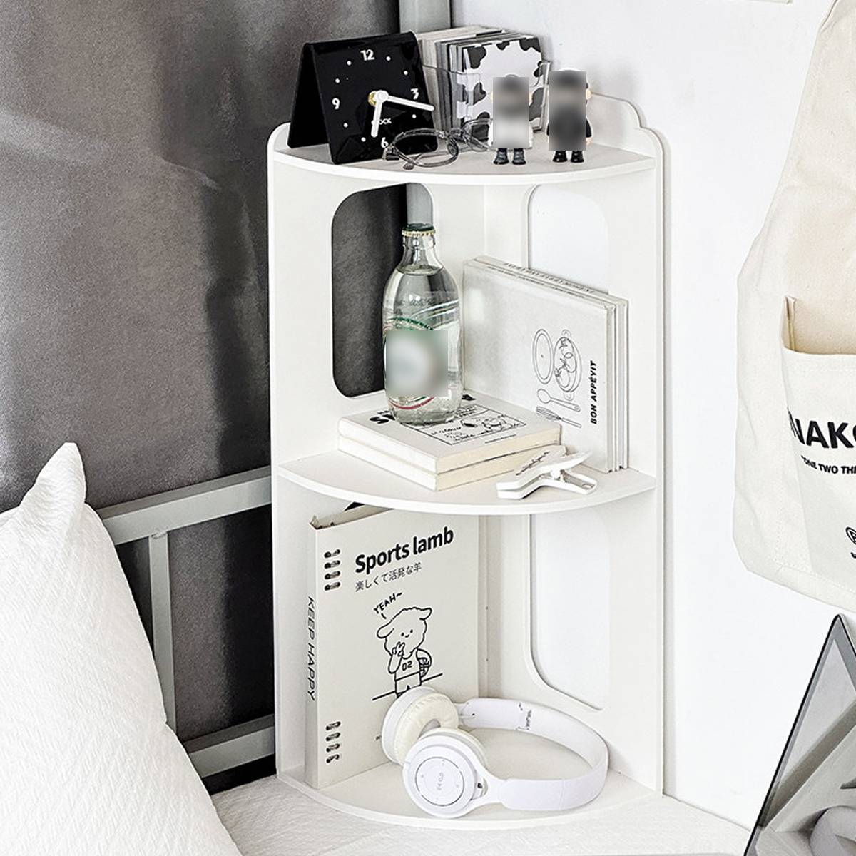 2-Tier Desktop Corner Shelf Space Saving Rack