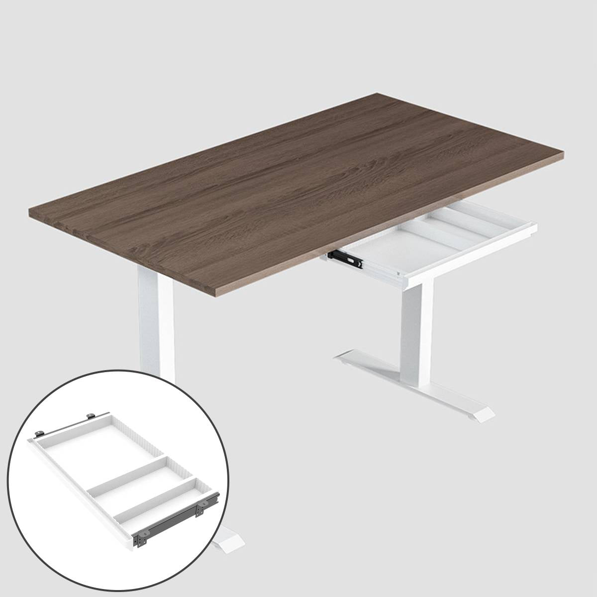 Slim Under Desk Drawer Organiser Slide-Out Tray