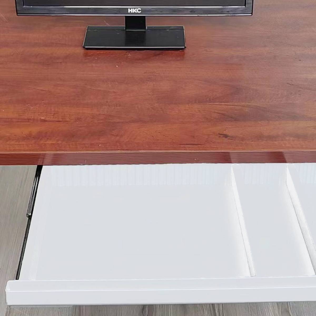 Slim Under Desk Drawer Organiser Slide-Out Tray