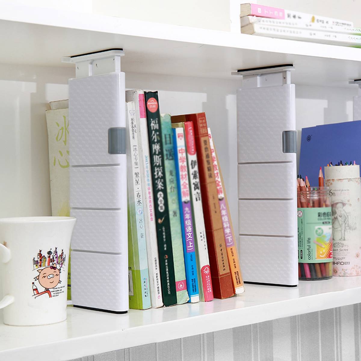 4 Pcs Expandable Drawer Divider with Anti-Slip Pads