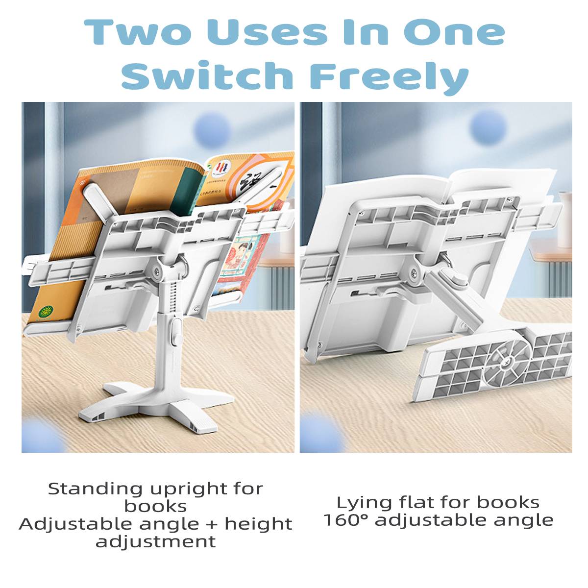 Adjustable Reading Book Stand Desktop Holder