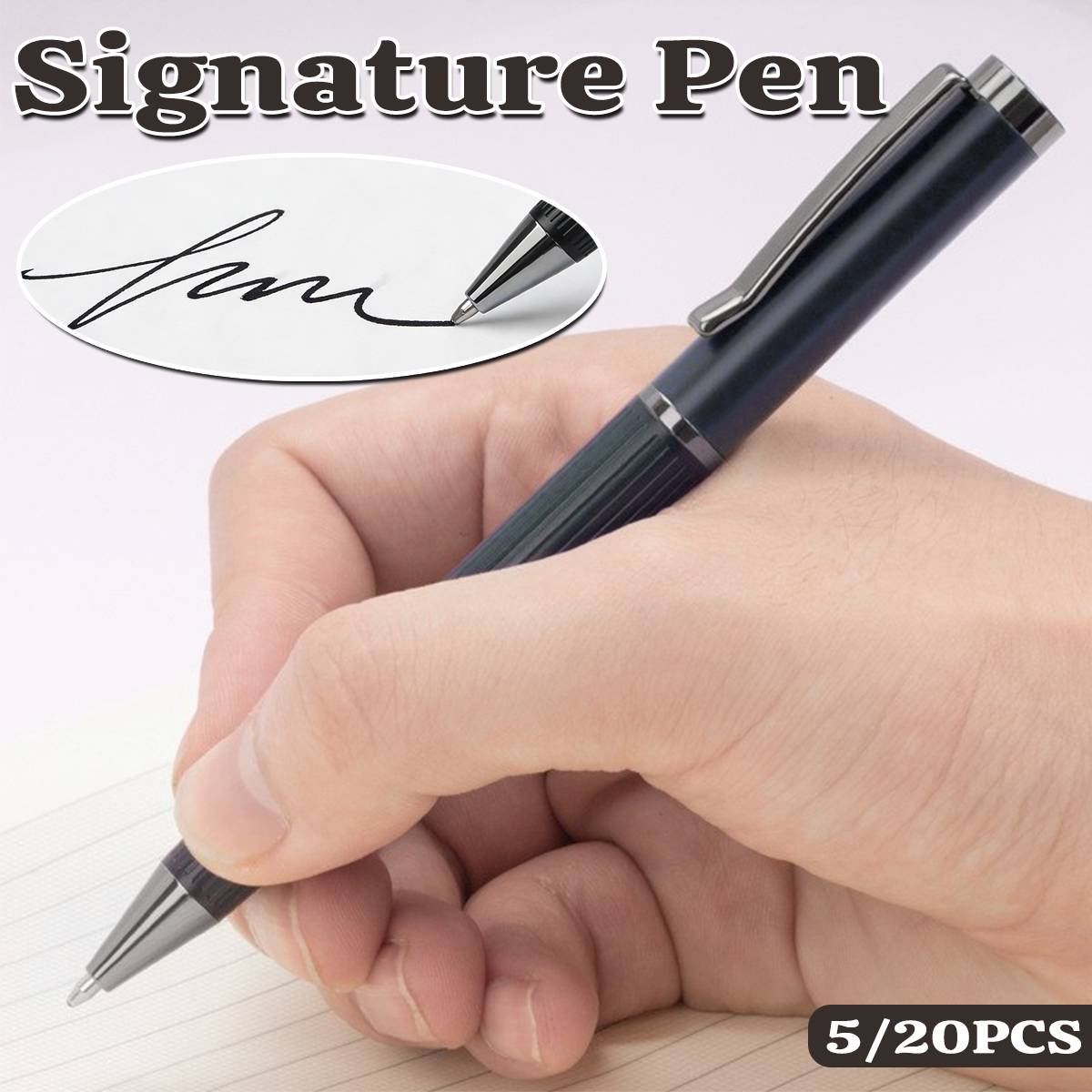 20pcs Metal Ballpoint Pen Set for Office Use
