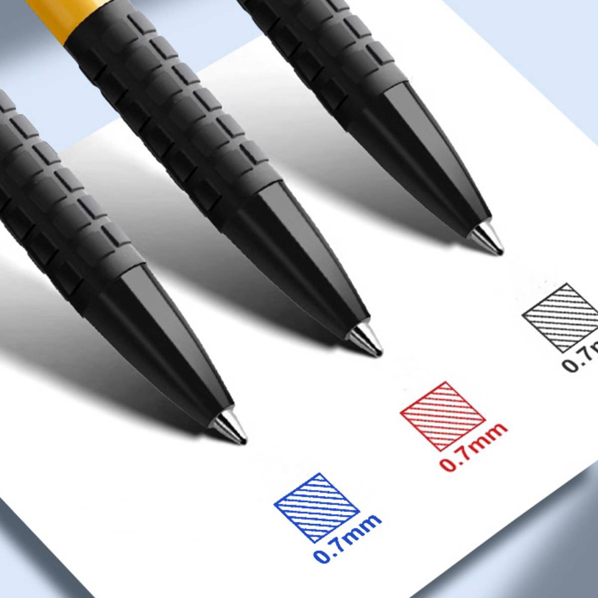 60pcs Push Button Ballpoint Pens 0.7mm Medium Tip