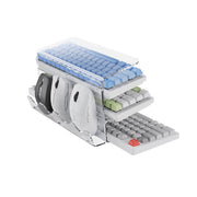 Acrylic 3-Tier Mouse Keyboard Storage Rack Desktop