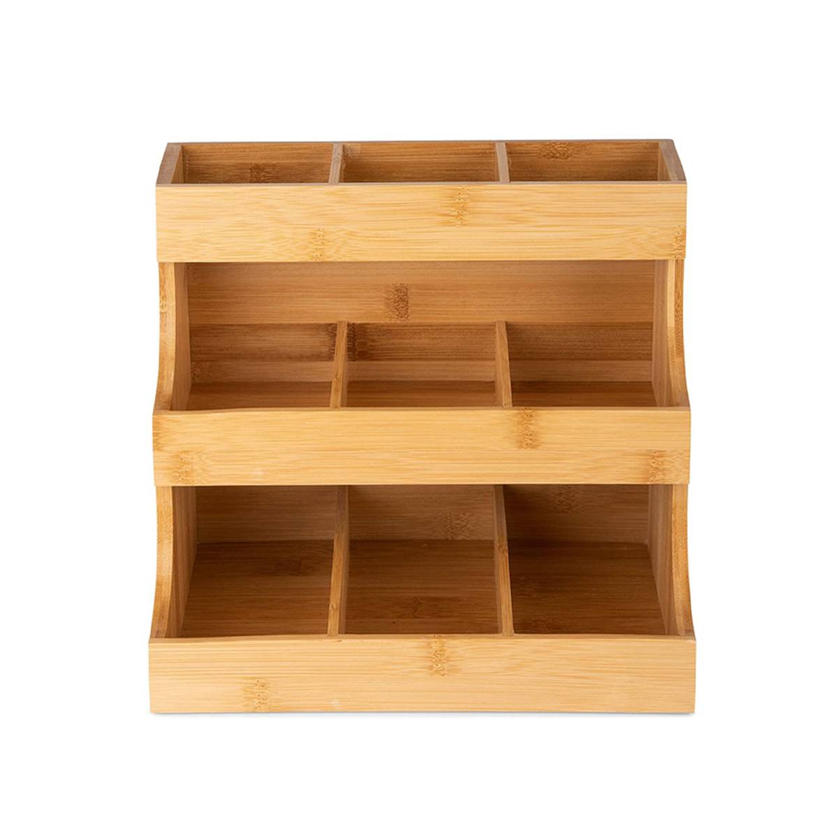 3-Tier Bamboo Storage Rack for Coffee and Tea