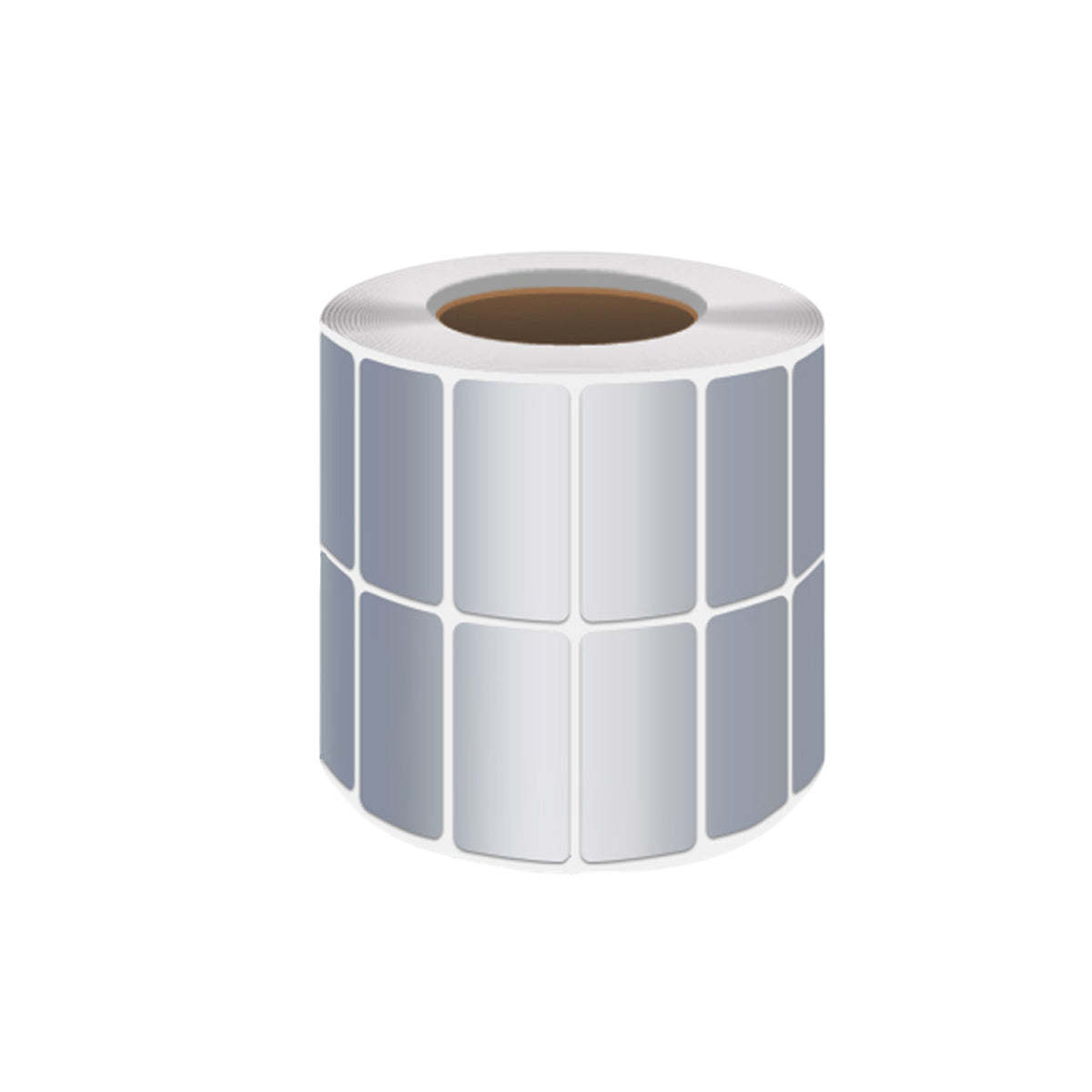 Silver PET Sticker Labels Waterproof Self Adhesive Thermal